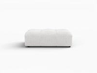 Puf Matrix de lino blanco | 1 pieza (incluye 1 puf), diseño modular
