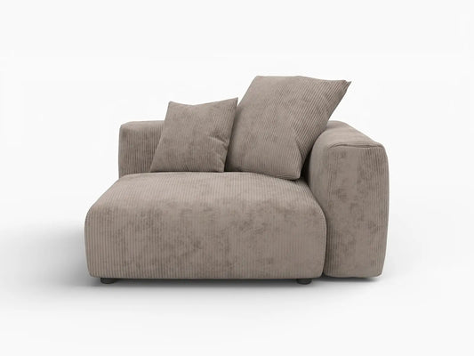 Matrix Modern Modular Sofas Covers | Corduroy Brown Sofa Side Seat Covers