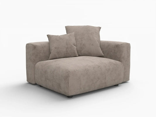 Matrix Modern Modular Sofas Covers | Corduroy Brown Sofa Side Seat Covers
