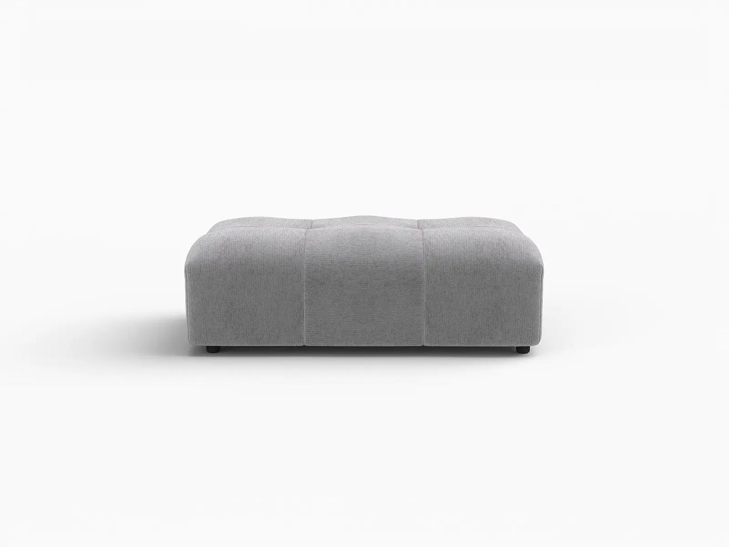 Puf Matrix de lino gris claro | 1 pieza (incluye 1 puf), diseño elegante