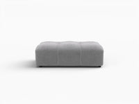 Puf Matrix de lino gris claro | 1 pieza (incluye 1 puf), diseño elegante