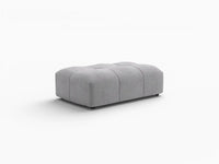 Puf Matrix de lino gris claro | 1 pieza (incluye 1 puf), diseño elegante