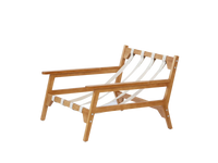 Modern 1-Seater Beige Small Space Accent Chair | 1-Piece, Plush Fabric, Solid Wood Frame, Flat Wooden Arms