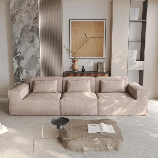Matrix Classic Sectional Sofas | Brown Corduroy Couch Sectionals 3-seaters