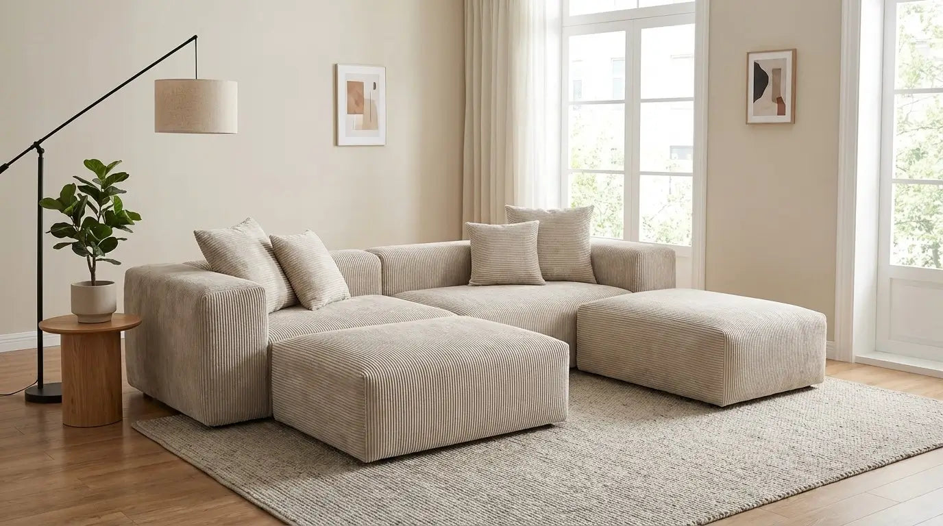 Modular Sofa Fabrics And Maintenance In Small Living Rooms