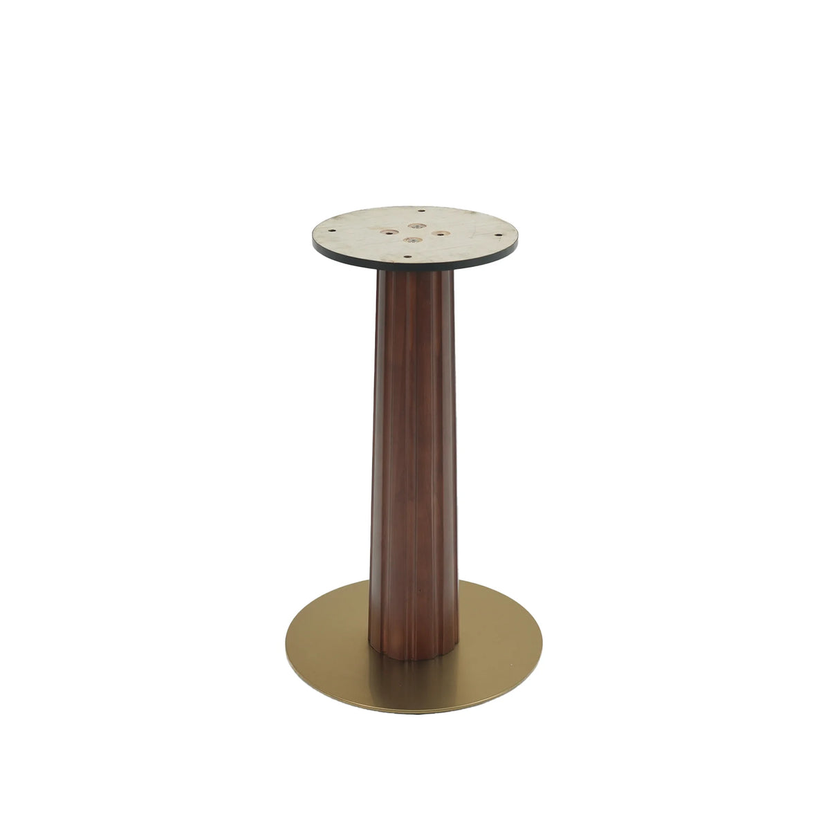 Nero Sintered Stone Bistro Table | 34" Pandora Square With Wood Base
