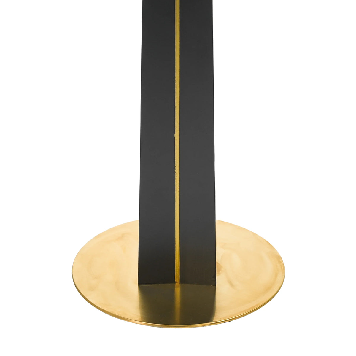 Mesa de bistró Nero de piedra sinterizada | Pandora cuadrada de 86 cm con base de madera
