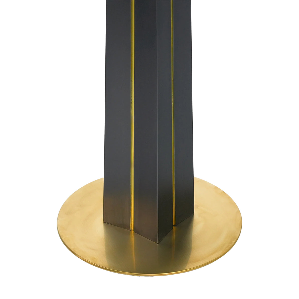 Mesa de bistró Nero de piedra sinterizada | Pandora cuadrada de 86 cm con base de madera