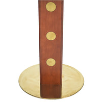 Nero Sintered Stone Bistro Table | 34" Pandora Square With Wood Base