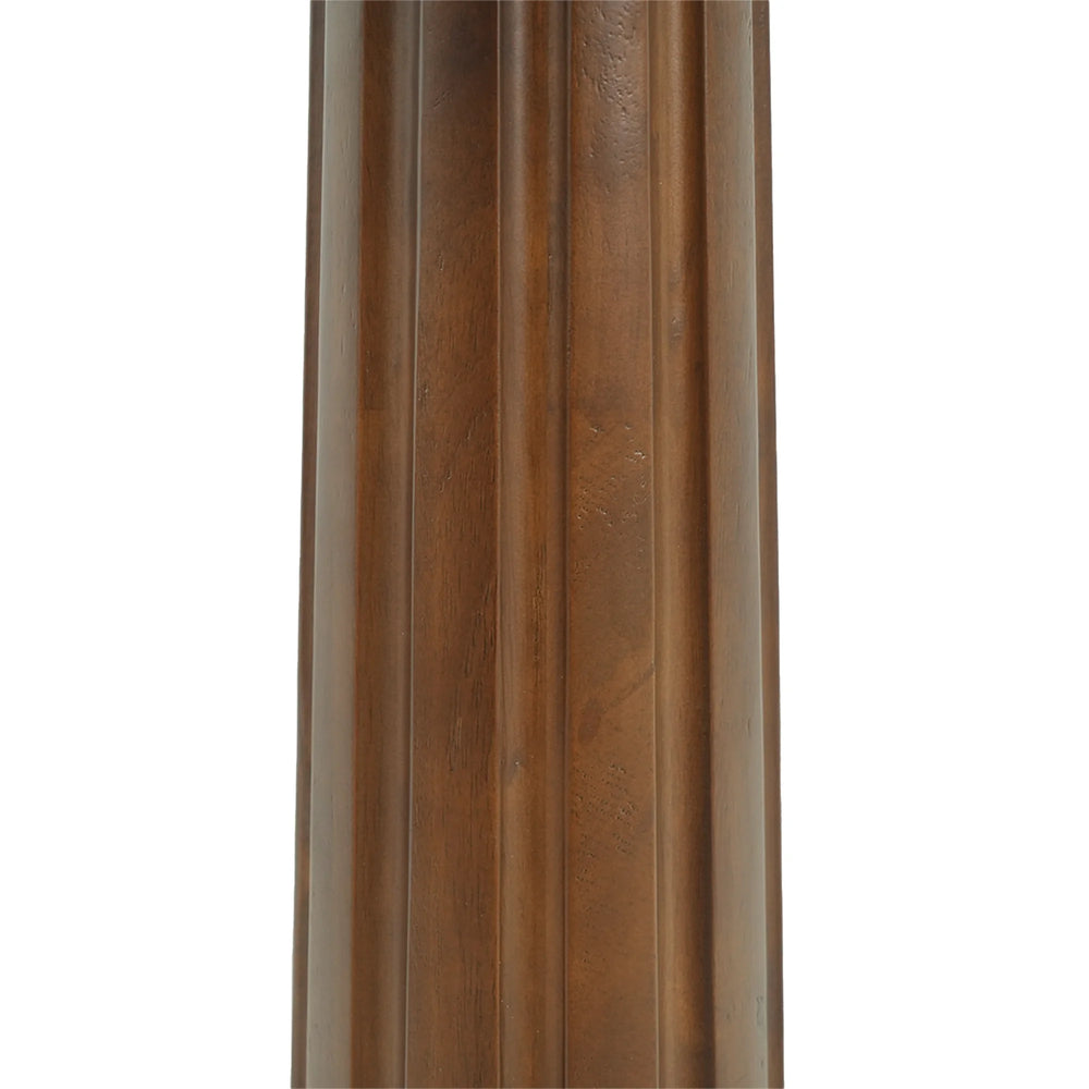 Oro Glass Bistro Table | 34" Gray Square With Wood Base