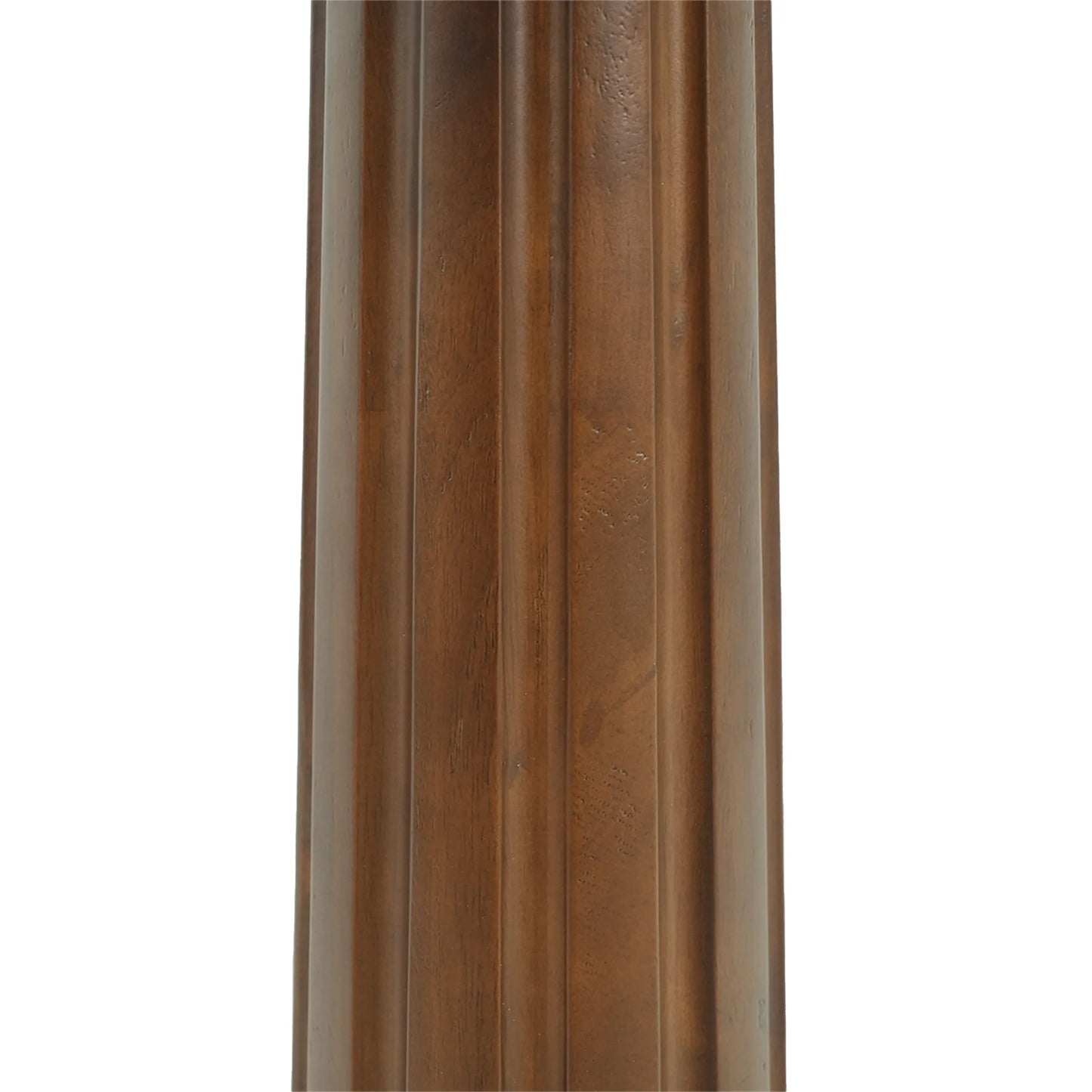 Oro Glass Bistro Table | 34" Gray Square With Wood Base