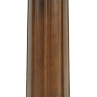 Oro Glass Bistro Table | 34" Gray Square With Wood Base