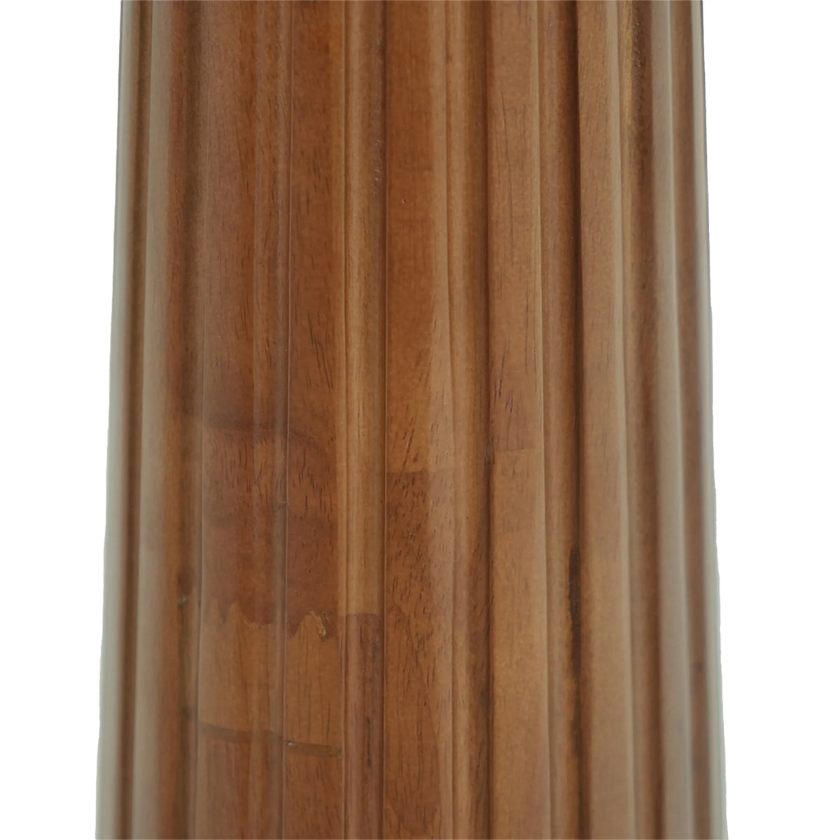 Mesa de bistró Nero de piedra sinterizada | Cuadrada negra de 86 cm con base de madera