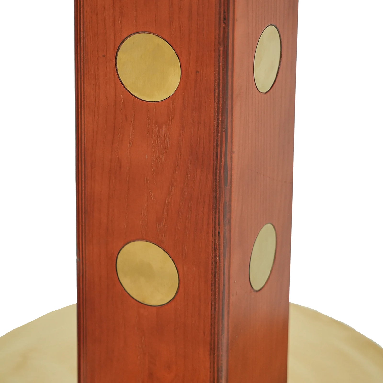 Mesa de bistró Nero de piedra sinterizada | Pandora cuadrada de 86 cm con base de madera
