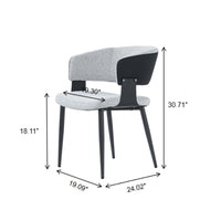 Nordic Low Back Dining Chair | White Teddy Velvet Set of 2