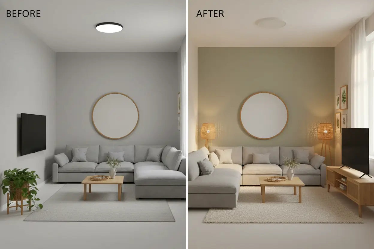 Optimizar la distribución del Feng Shui para salas de estar pequeñas de menos de 30 m²