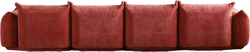 Matrix Modern Sectional Sofas | Orange Chenille Couch Sectionals 4-seaters