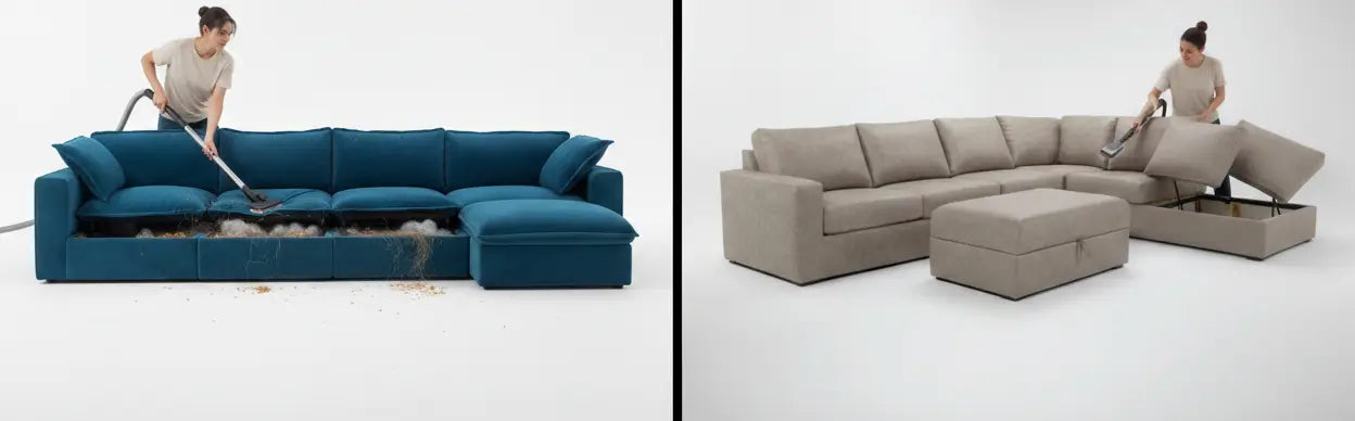 Pit Sectional Sofa vs Sectional Sofa: Cleaning and Maintenance