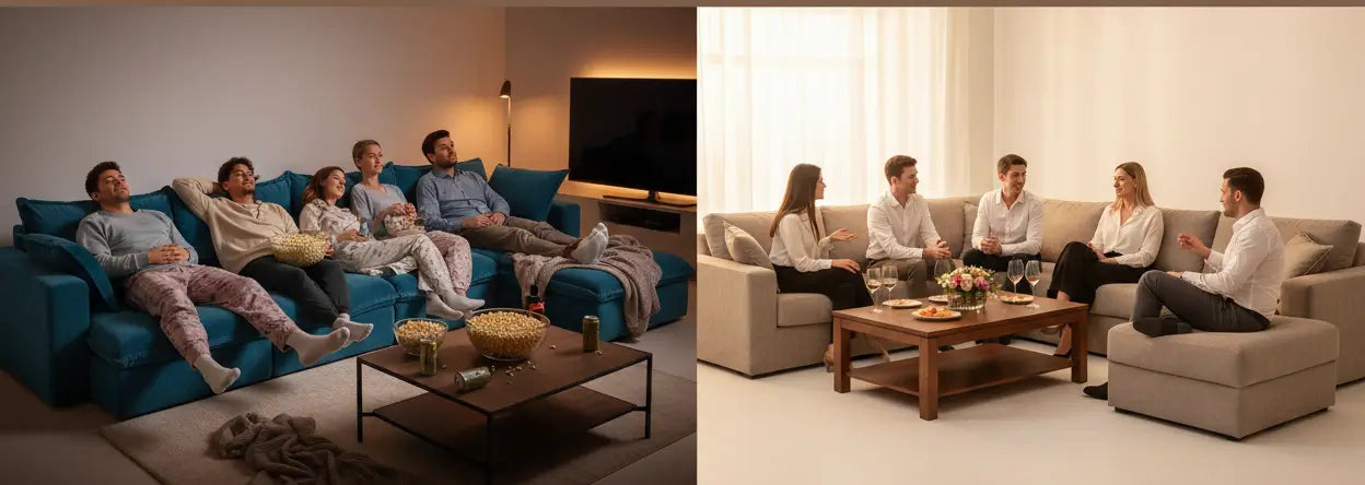 Pit Sectional Sofa vs Sectional Sofa: Hosting and Seating Efficiency