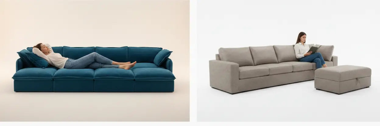 Pit Sectional Sofa vs Sectional Sofa: Seat Depth and Comfort