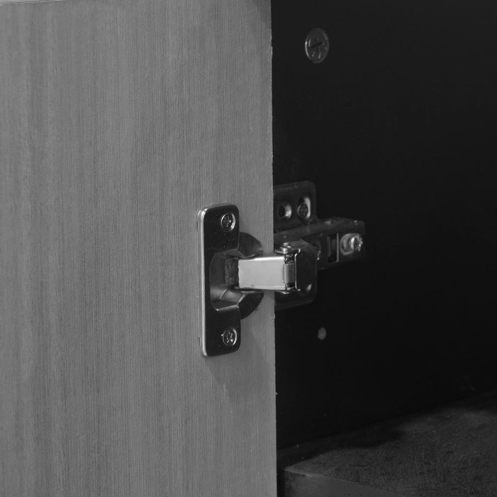 Mueble para TV Praxis de madera | Rectangular, negro, de 67" con base