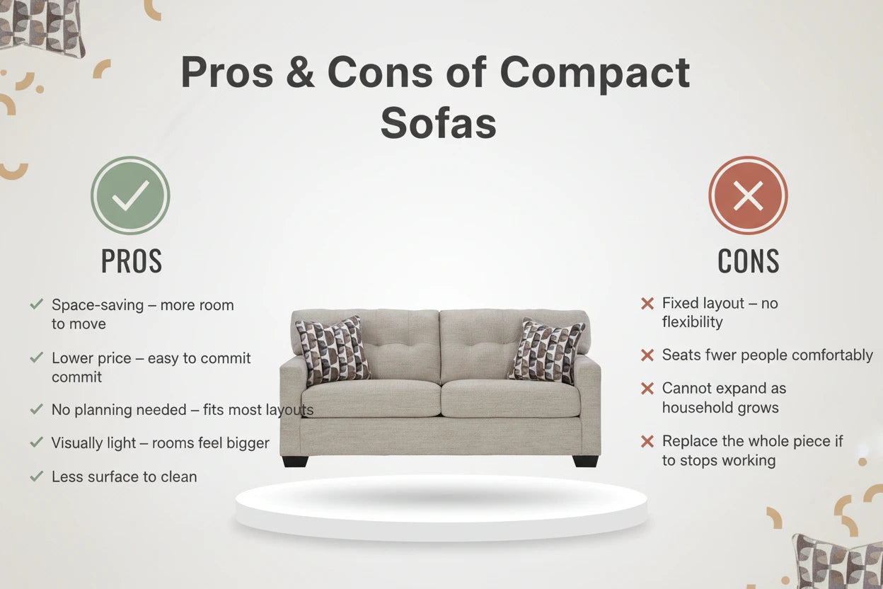 Pros and Cons of Compact Sofas