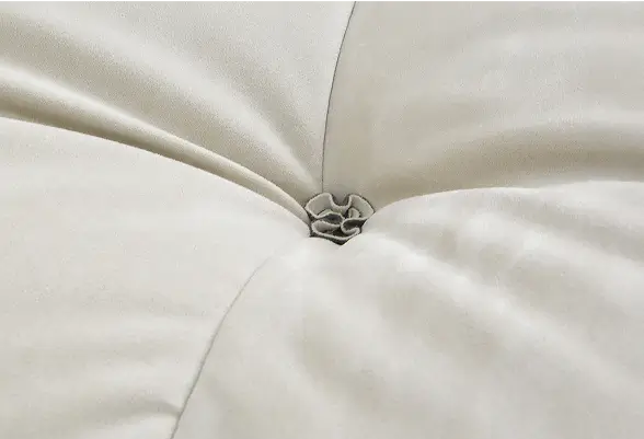 Diseño con botones de rosa y mechones