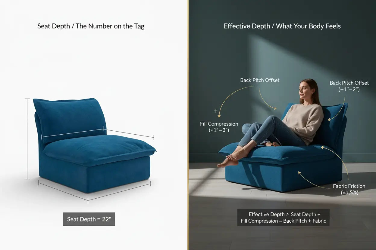 Seat Depth vs Sofa Depth: What You Should Know