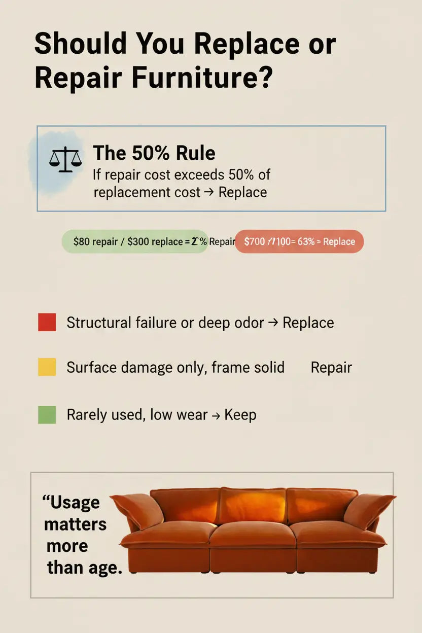 Should You Replace or Repair Furniture?