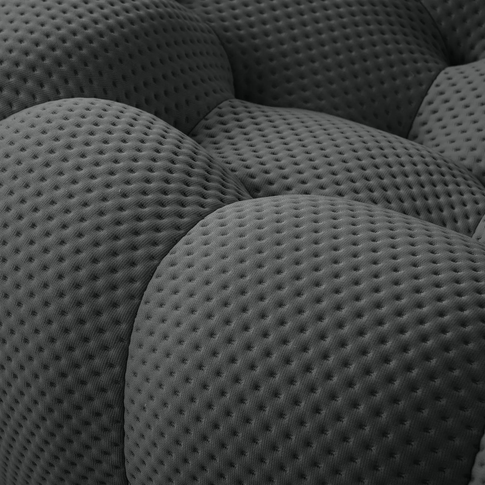 Essential 2-Seater grey 3D-Knitted Fabric Loveseats | 1-Piece, 3D-Knitted Fabric, Small Space