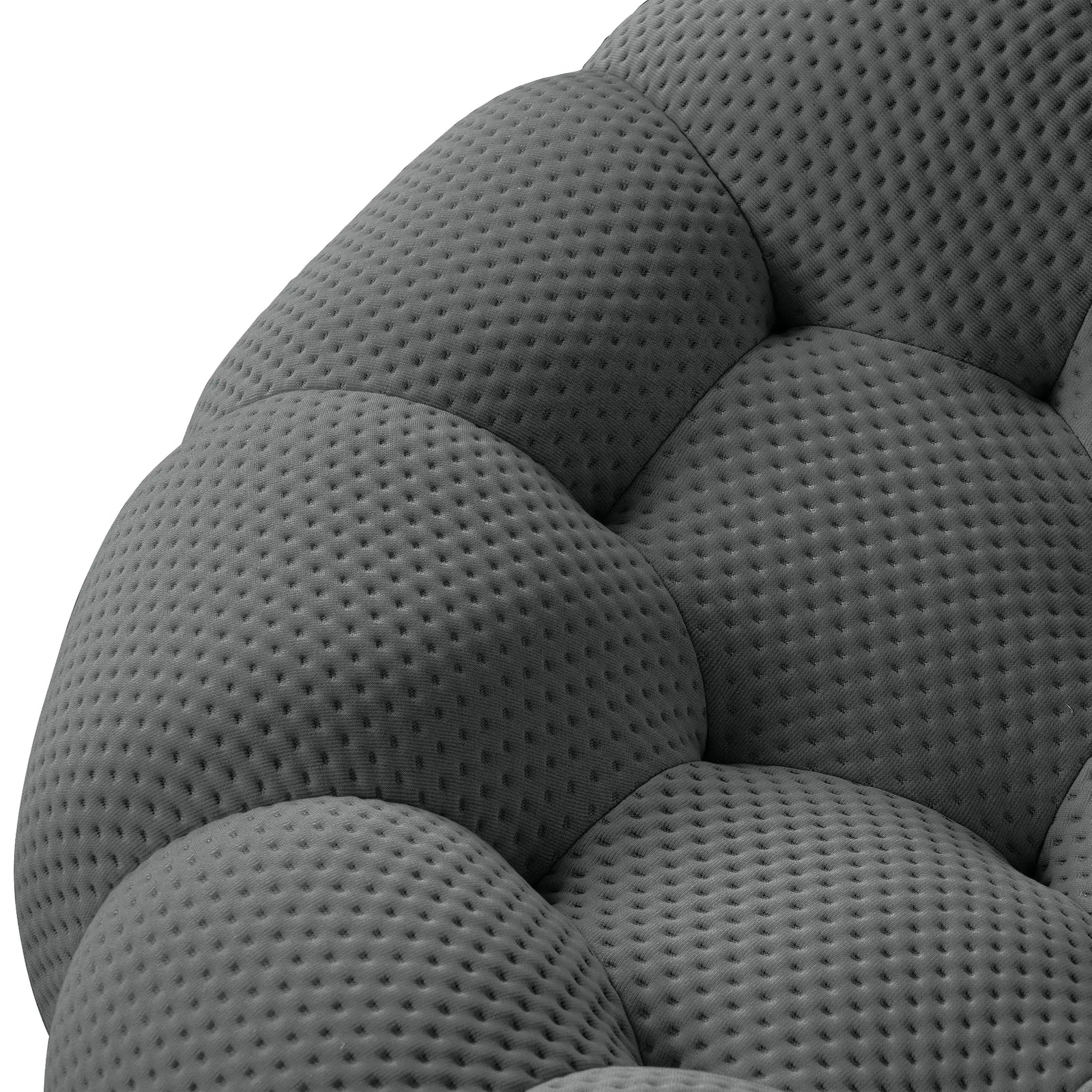 Essential 2-Seater grey 3D-Knitted Fabric Loveseats | 1-Piece, 3D-Knitted Fabric, Small Space