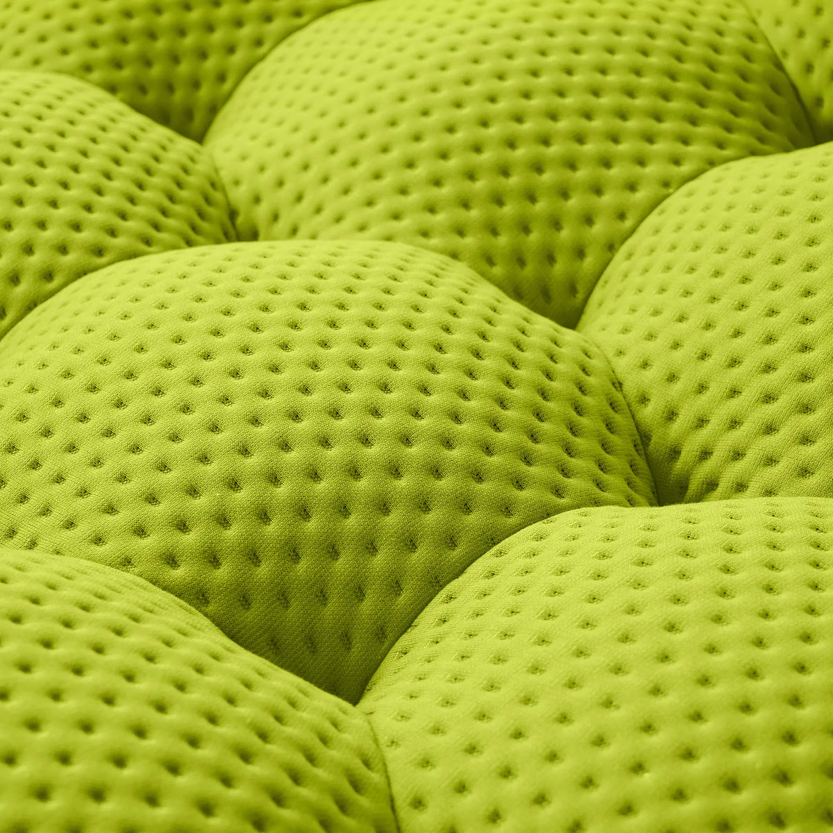 Essential 3-Seater lime-green 3D-Knitted Fabric L-Shaped Sectionals | 2-Piece (includes 1 Ottoman), 3D-Knitted Fabric, Compact Design