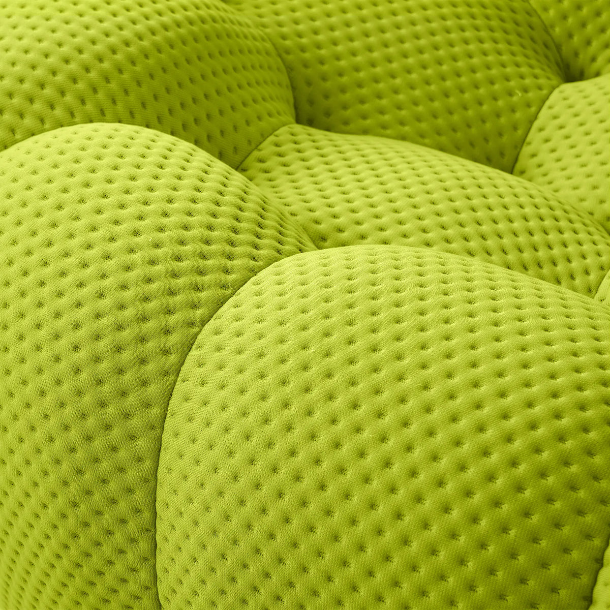 Essential 3-Seater lime-green 3D-Knitted Fabric L-Shaped Sectionals | 2-Piece (includes 1 Ottoman), 3D-Knitted Fabric, Compact Design