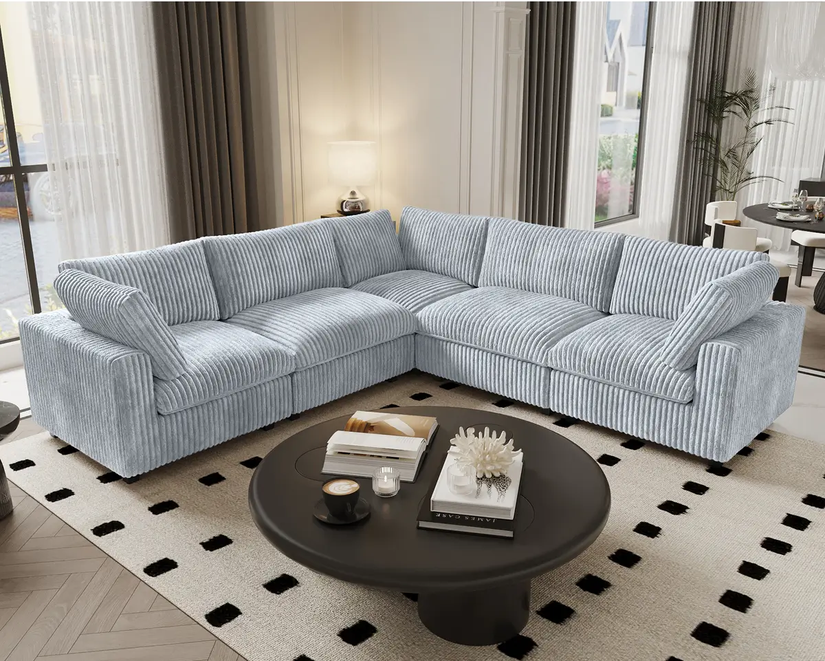 Sky Cloud Slope Sectional Sofa