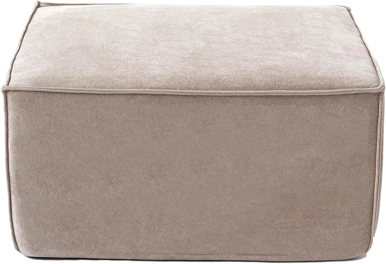 Otomana modular Matrix Brown | 1 pieza, tela Cloud Velvet, diseño compacto