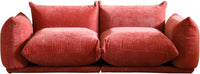 Matrix Modern Sectional Sofas | Orange Chenille Loveseats 2-seaters