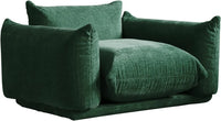 Matrix Modern Sectional Sofas | Green Chenille Single Seat 1-seater
