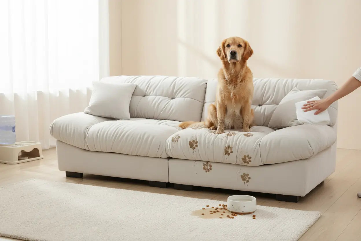 Test 5: Is Velvet Stain Resistant for Pets?