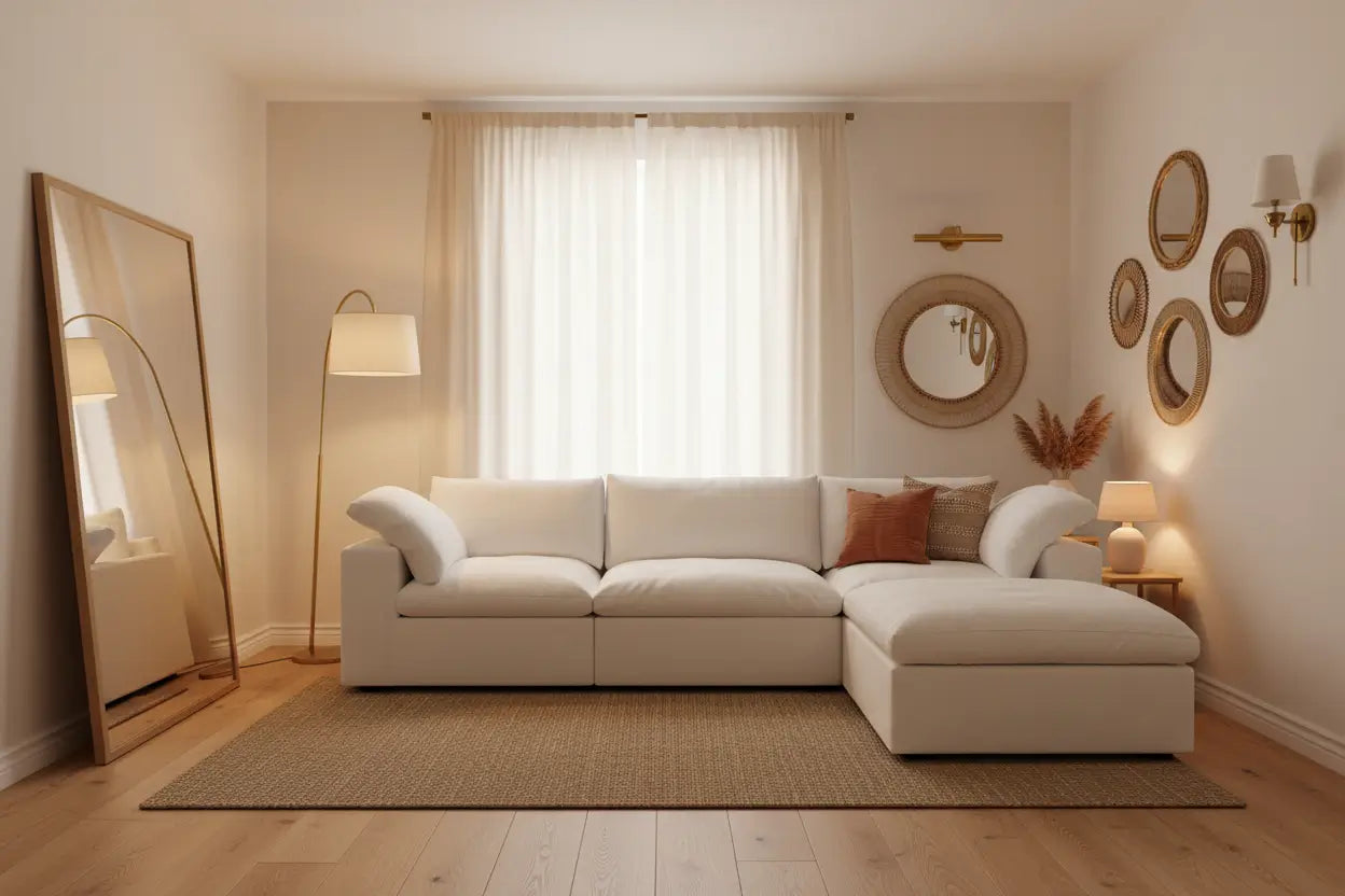 Use Mirrors and Lighting to Enhance Perceived Space