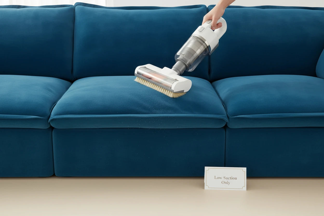 Vacuum Velvet With Low Suction and Pile Direction