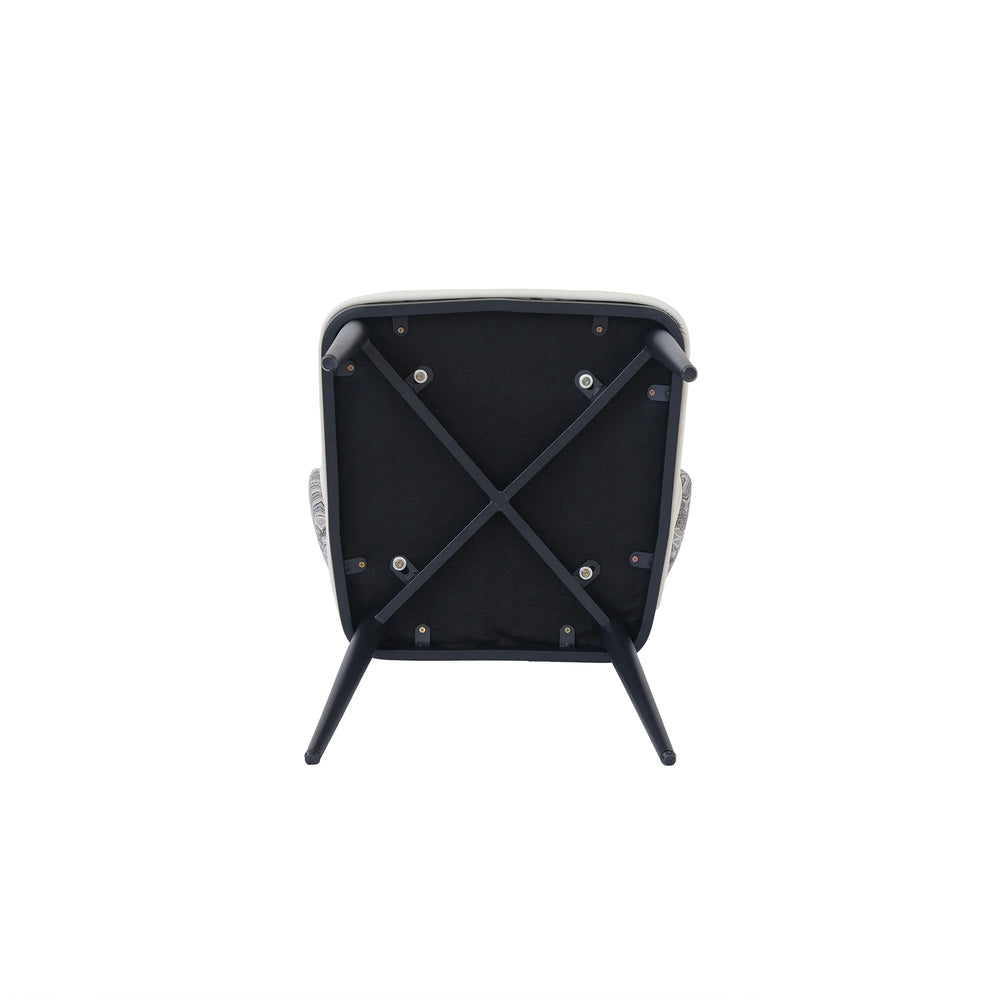 Vegan Wing Back Dining Chair | White PU Leather Set of 2