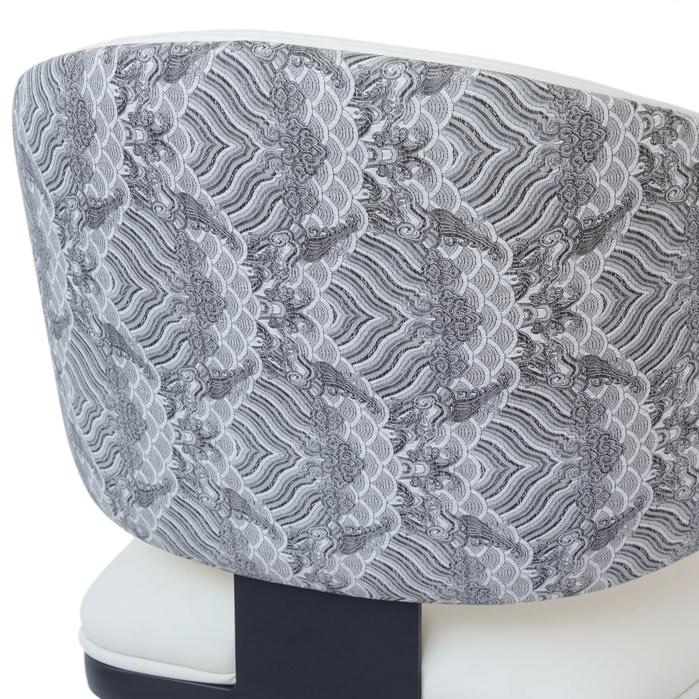 Vegan Wing Back Dining Chair | White PU Leather Set of 2