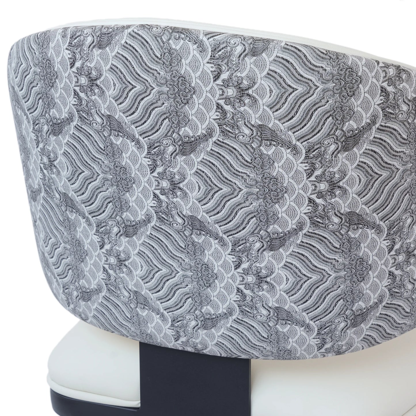 Vegan Wing Back Dining Chair | White PU Leather Set of 2