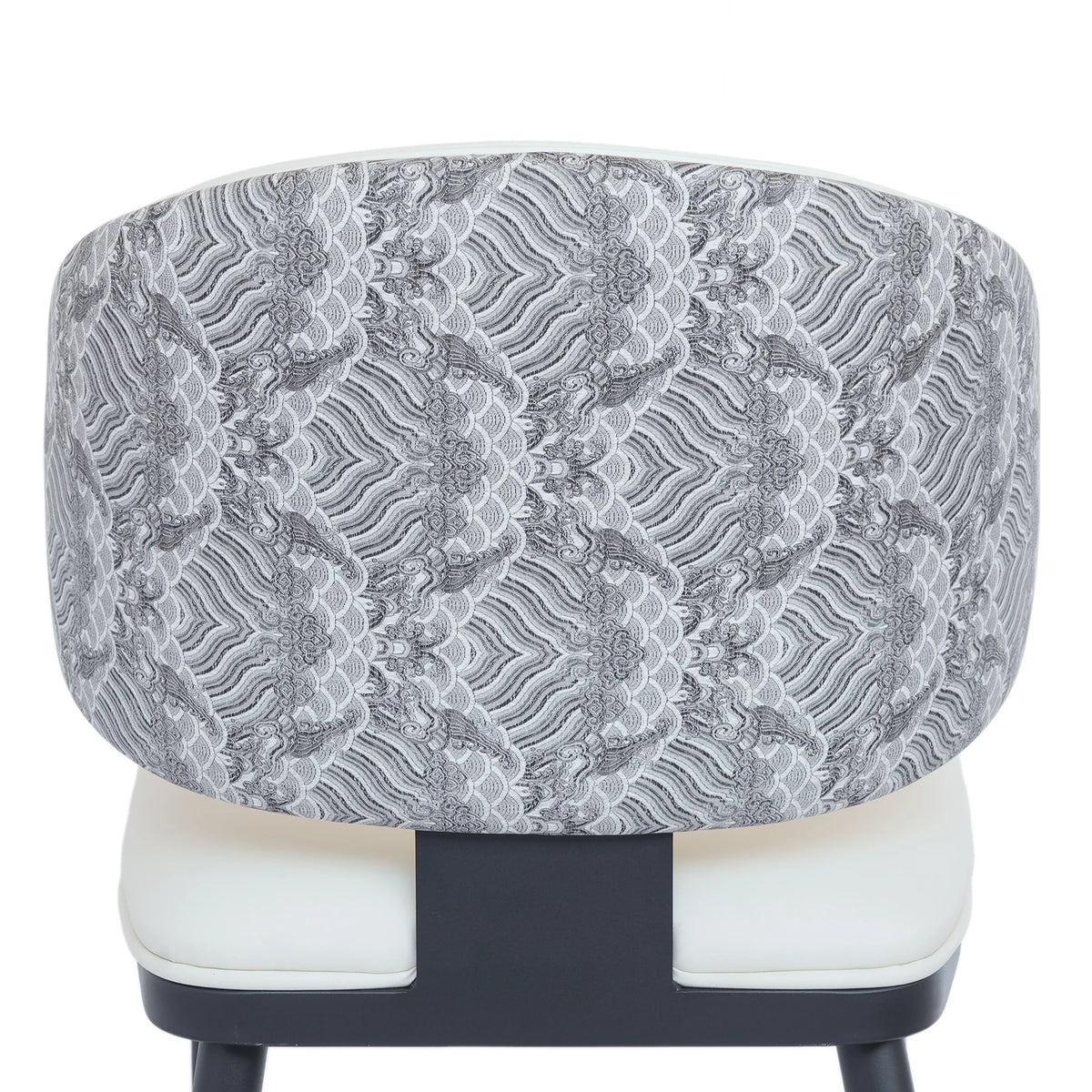 Vegan Wing Back Dining Chair | White PU Leather Set of 2