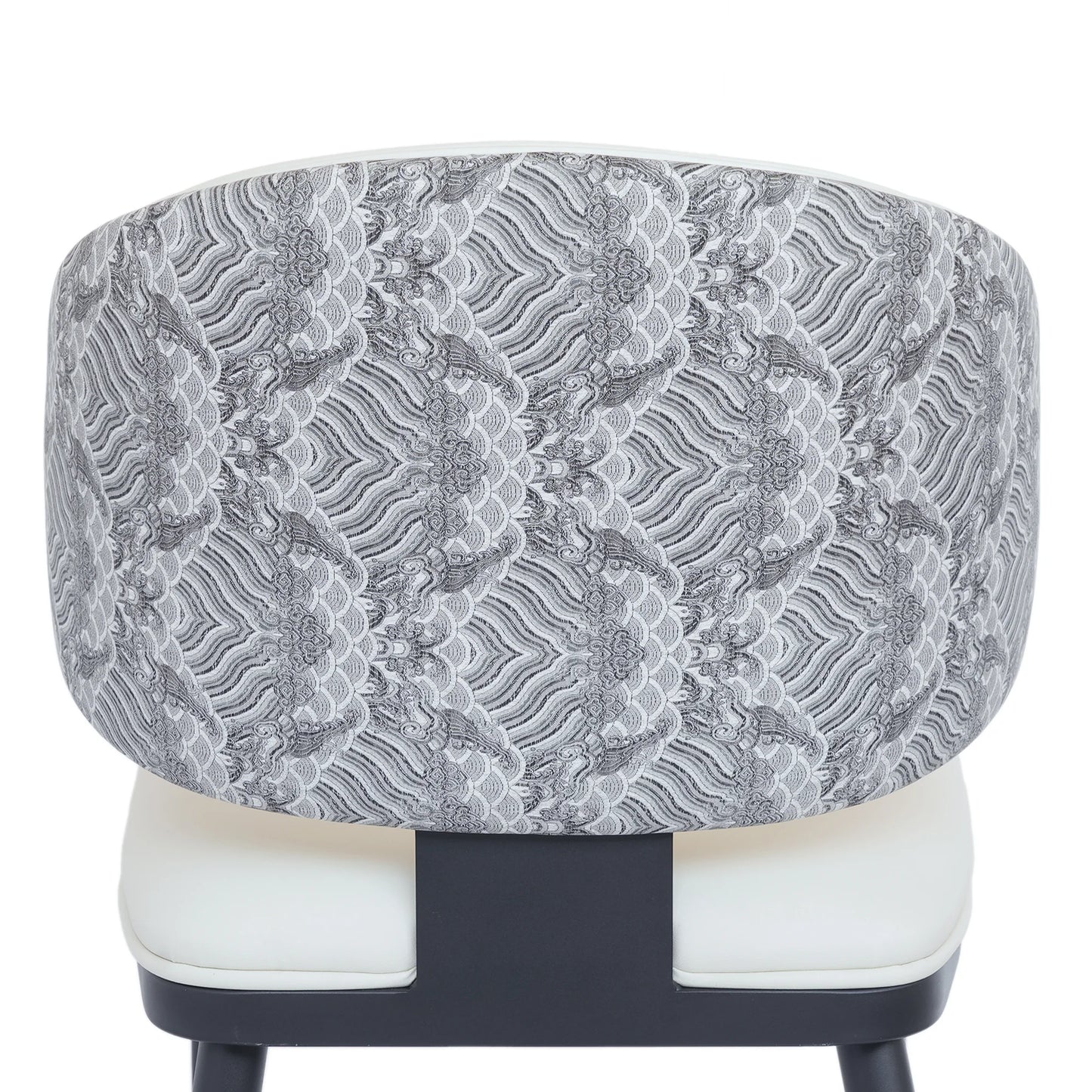 Vegan Wing Back Dining Chair | White PU Leather Set of 2