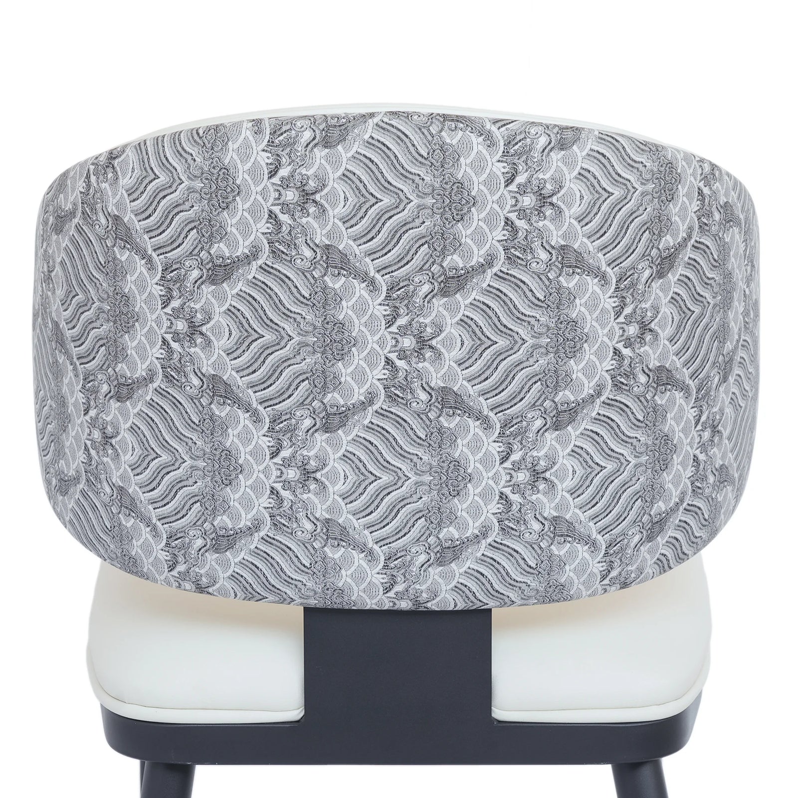 Vegan Wing Back Dining Chair | White PU Leather Set of 2