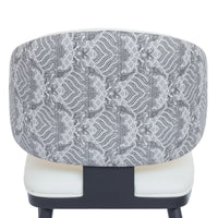 Vegan Wing Back Dining Chair | White PU Leather Set of 2