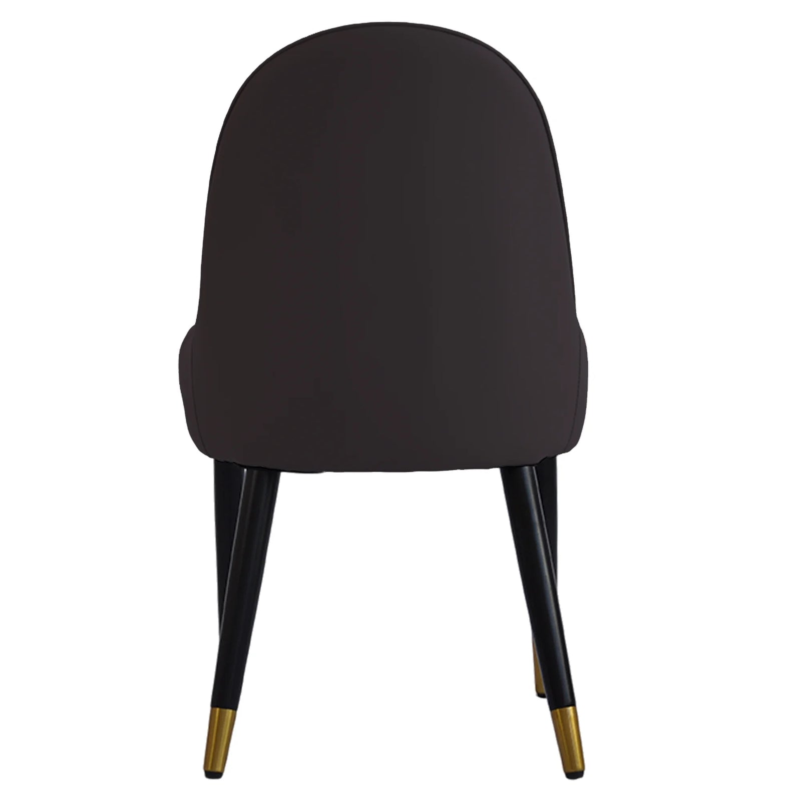 Silla de comedor vegana con respaldo completo | Juego de 2 sillas de cuero sintético blanco