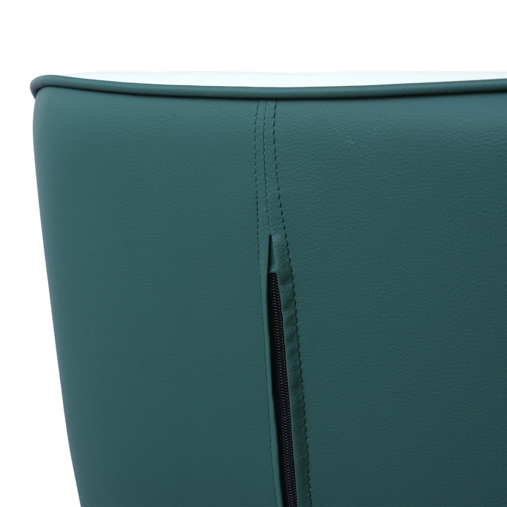 Vegan Full Back Dining Chair | White Seat Set of 2