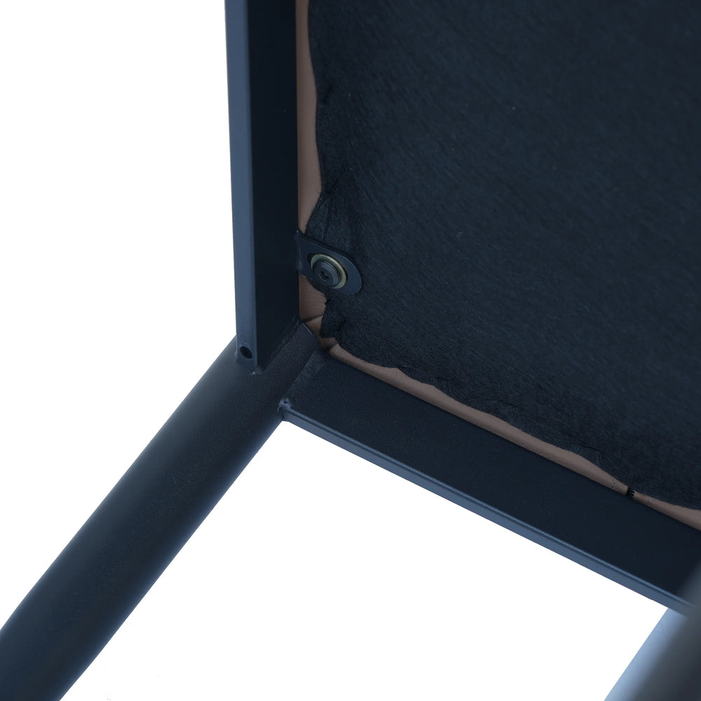 Vegan Full Back Dining Chair | White Leather Set of 2